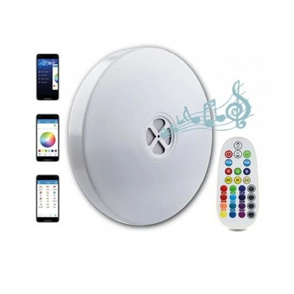 Φωτογραφία προϊόντος: LED FACTORY ITALY Πλαφονιέρα SMART-WIFI-RGBSOUND 25W 3000K/4000K/6000K + RGB 3050