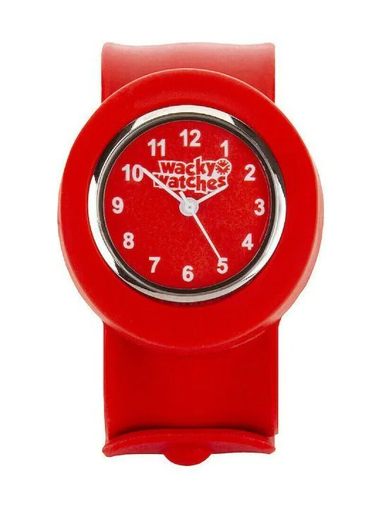 Φωτογραφία προϊόντος: Wacky Watches Παιδικό Ρολόι με Λουράκι Σιλικόνης Slap Κόκκινο