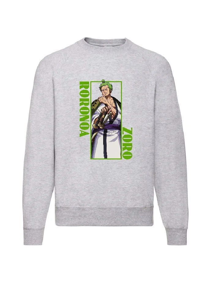 Φωτογραφία προϊόντος: Φούτερ Sweatshirt Sweater One piece Zoro no2 Original Fruit of the loom 80% βαμβάκι