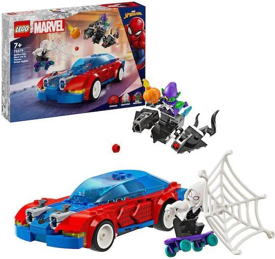 Φωτογραφία προϊόντος: Lego Spider-Man Spider-man Race Car +#038; Venom Green Goblin για 7+ Ετών