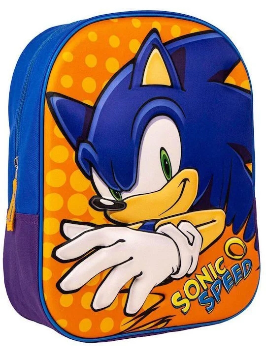 Φωτογραφία προϊόντος: Sonic The Hedgehog Σχολική Τσάντα Πλάτης Νηπιαγωγείου Μπλε
