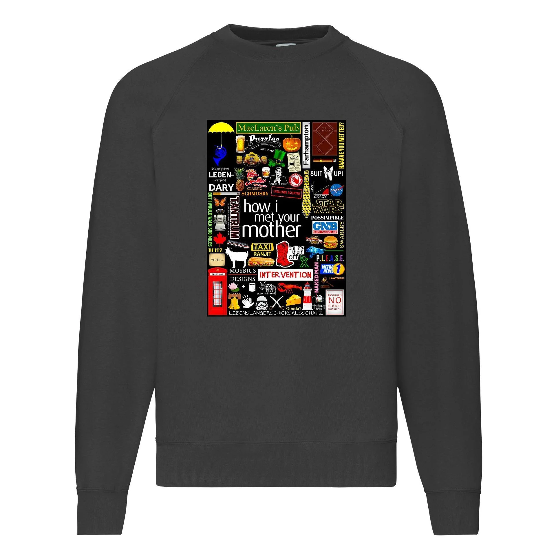 Φωτογραφία προϊόντος: Φούτερ Sweatshirt How i met your mother no20 Original Fruit of the loom 80% βαμβάκι