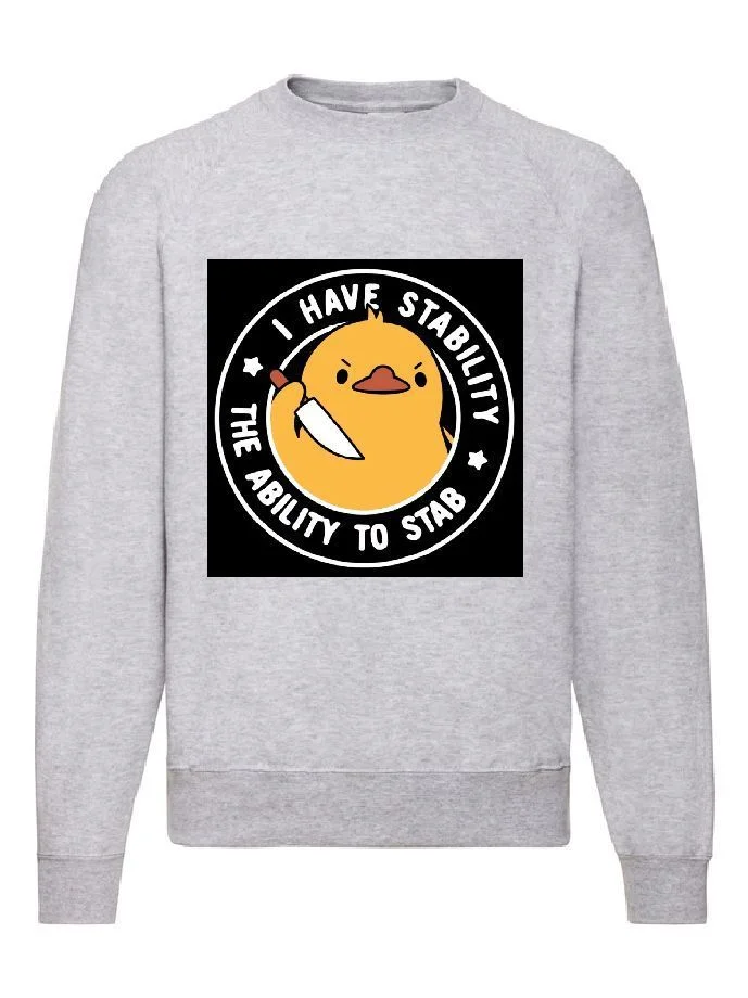 Φωτογραφία προϊόντος: Φούτερ Sweatshirt I have stability, the stability to stab Original Fruit of the loom 80% βαμβάκι