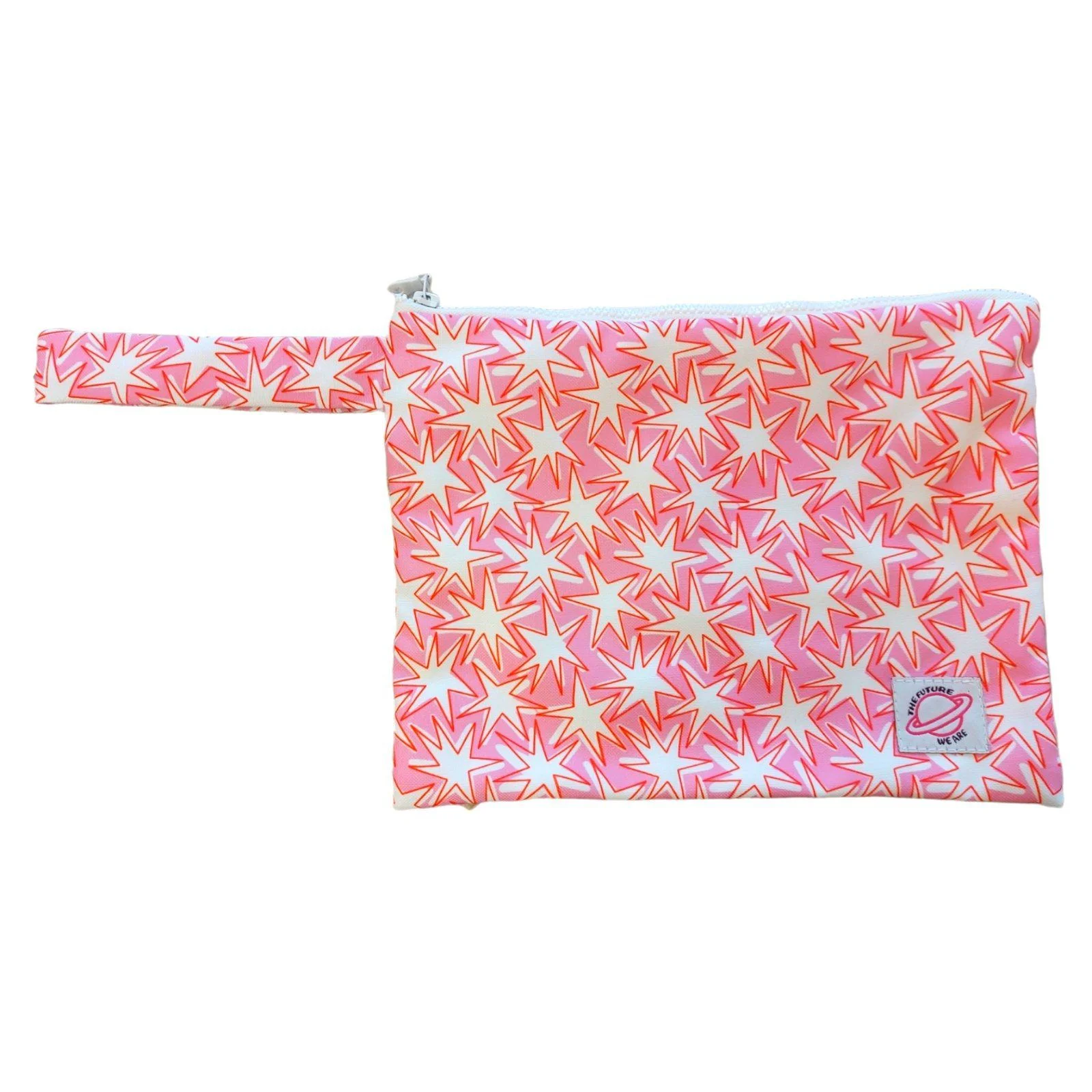 Φωτογραφία προϊόντος: Pink Boom τσαντάκι 26x24cm χειρός αδιάβροχο μέσα έξω με πετσετέ τσέπη καλής ποιότητας Υφασμάτινο