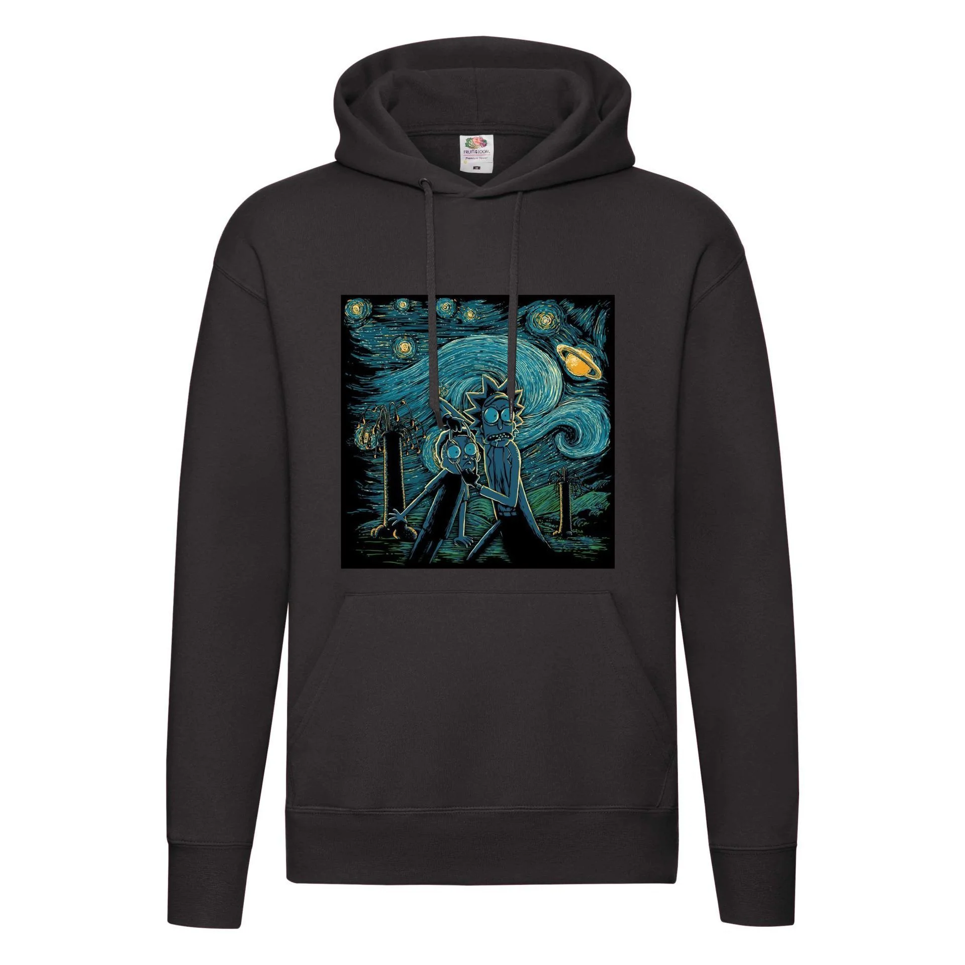 Φωτογραφία προϊόντος: Φούτερ με κουκούλα Rick and Morty Van gogh no20 Original Fruit of the loom 70% βαμβάκι