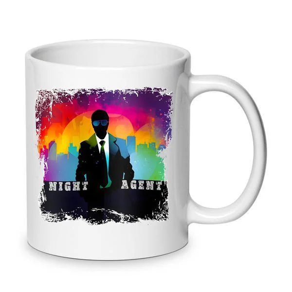 Φωτογραφία προϊόντος: Κούπα The night agent mug Λευκή κεραμική 330ml no1