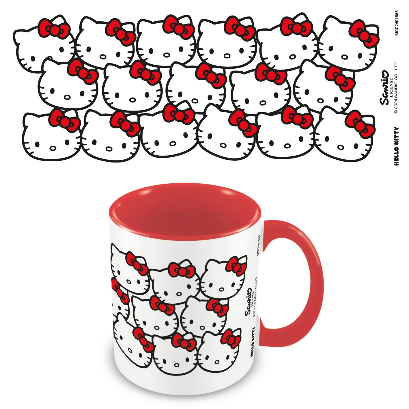 Φωτογραφία προϊόντος: PYRAMID Κούπα Κεραμική HELLO KITTY - Many Kittys - Colored Inner Mug 325ml MGC2401865