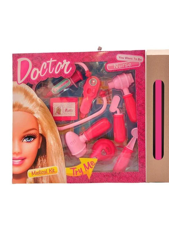 Φωτογραφία προϊόντος: Barbie ιατρικά είδη medical kit 8 τμχ και δώρο λαμπάδα