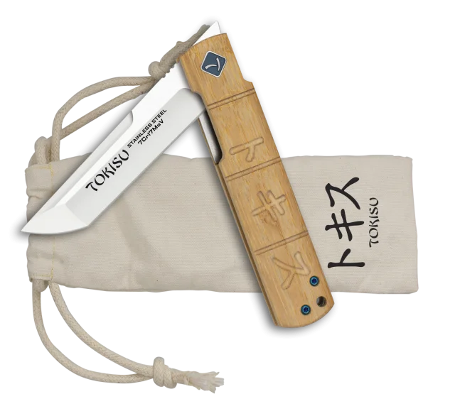 Φωτογραφία προϊόντος: ΣΟΥΓΙΑΣ TOKISU Tokisu pocket knife. Bamboo.Ball bearing, Bl.8.9cm, 25286