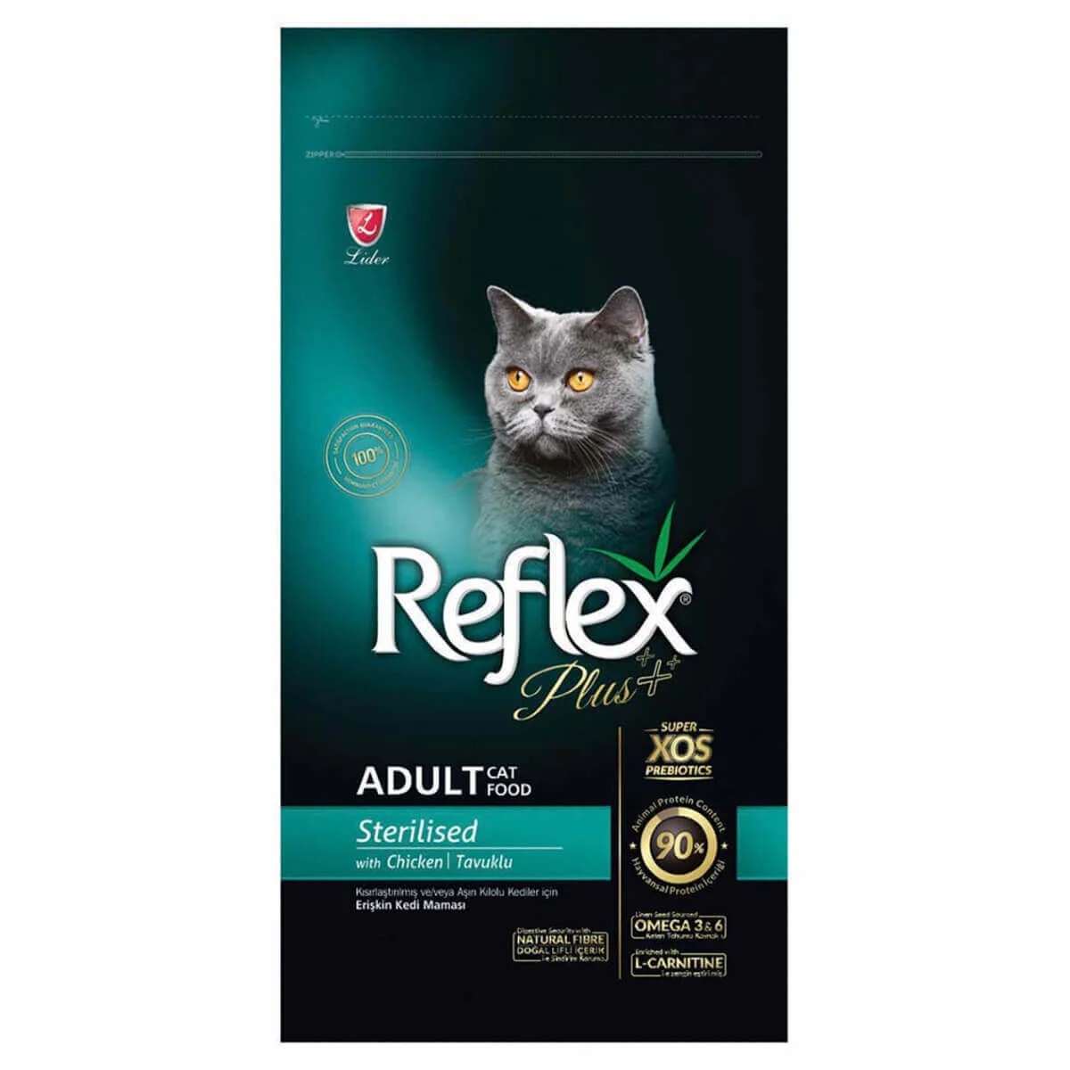 Φωτογραφία προϊόντος: Reflex Plus Adult Sterilised για Ενήλικες Στειρωμένες Γάτες με Κοτόπουλο 15kg