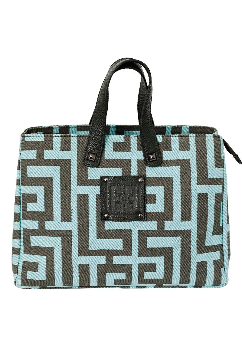 Φωτογραφία προϊόντος: Midneto Theseus Mint Khaki Labyrinth Bag