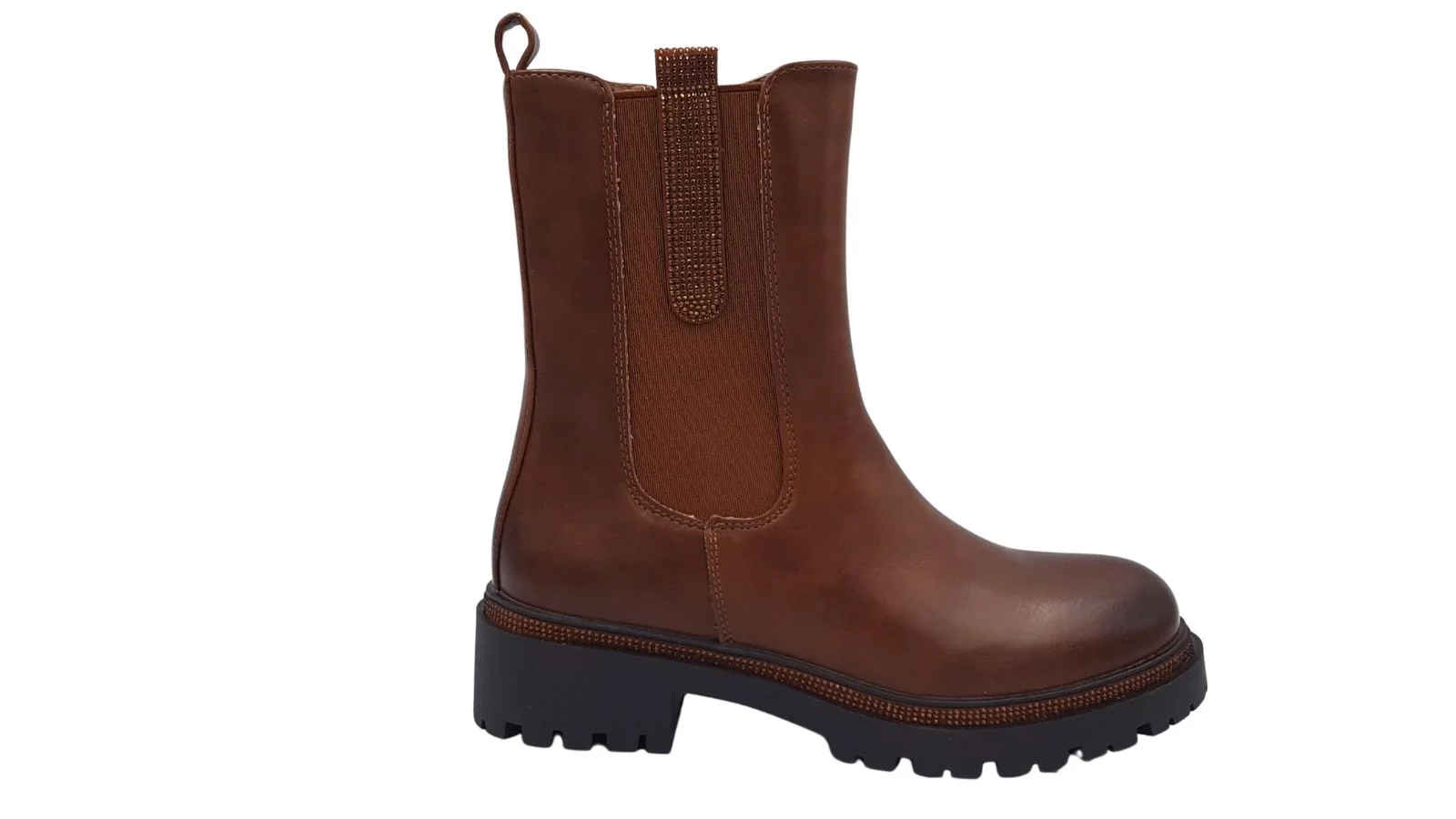 Φωτογραφία προϊόντος: Leder Shoes Μποτάκια με Στρας και Λάστιχο - RQ23WG1 - Ταμπά