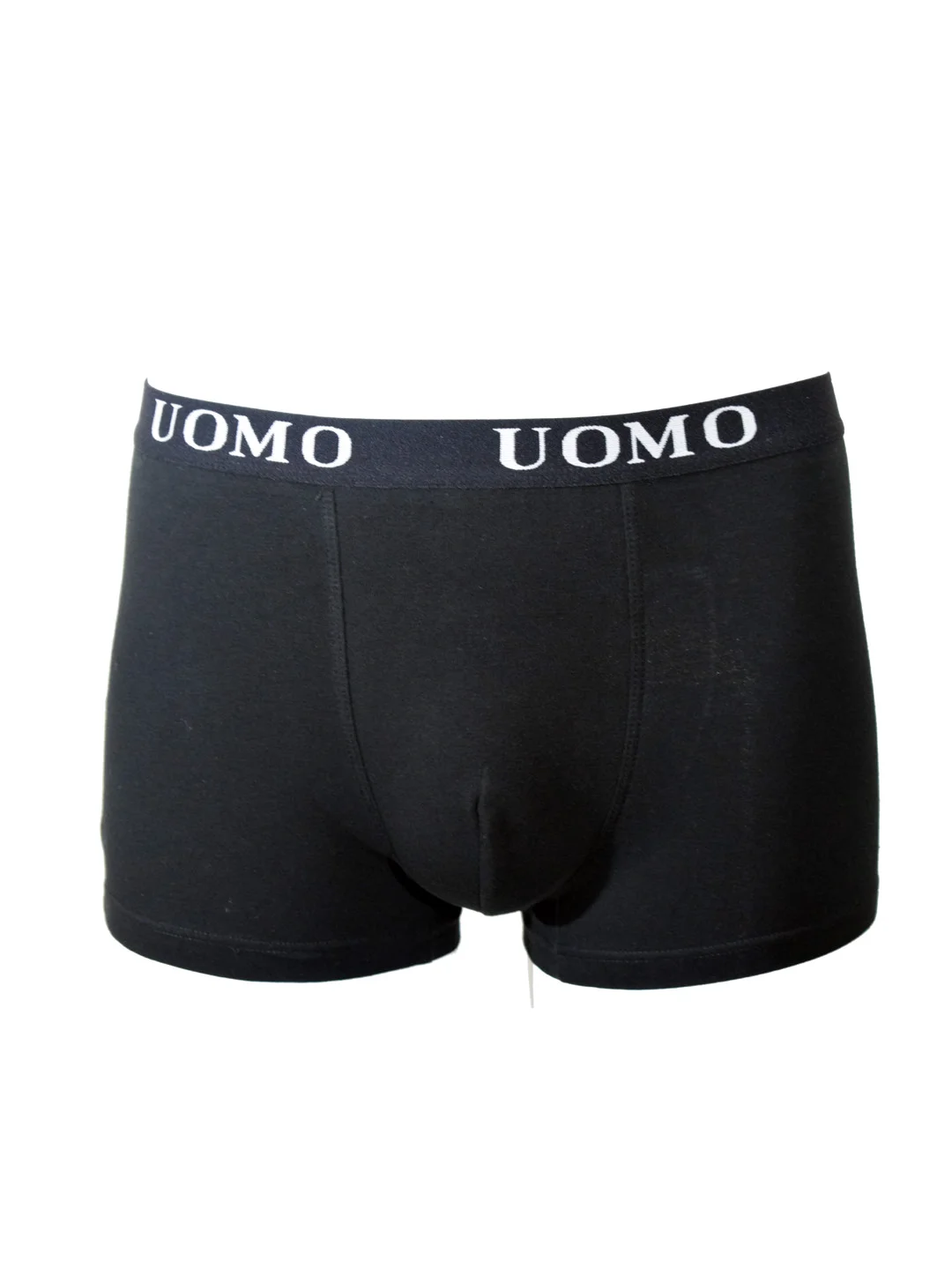 Φωτογραφία προϊόντος: Uomo Ανδρικό Boxer μονόχρωμο εξωτερικό λάστιχο Μαύρο