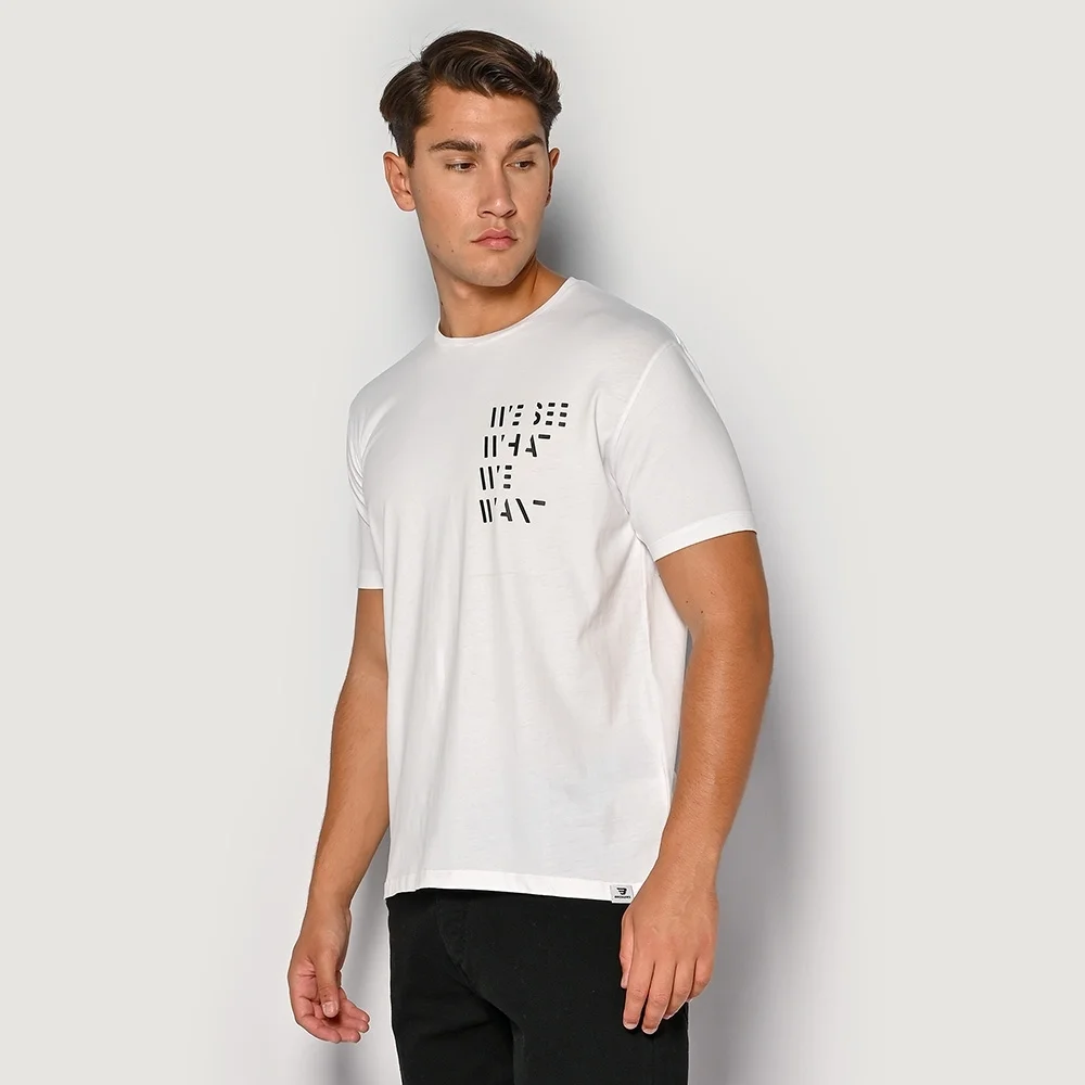 Φωτογραφία προϊόντος: ΑΝΔΡΙΚΟ T-SHIRT BROKERS WHITE ΜΕ ΣΧΕΔΙΟ