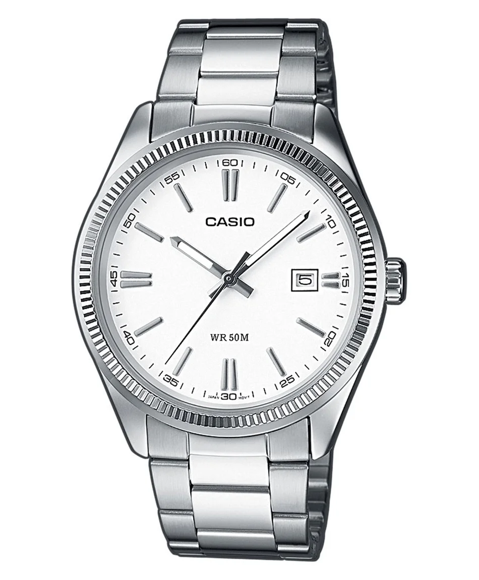 Φωτογραφία προϊόντος: CASIO Collection Stainless Steel Bracelet Black White MTP-1302PD-7A1VEF