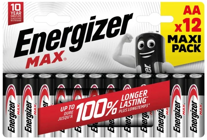 Φωτογραφία προϊόντος: Energizer Max Alkaline AA (12 τμχ)