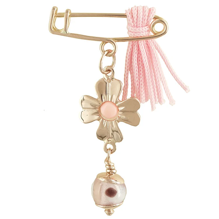 Φωτογραφία προϊόντος: Ροζ Χρυσή Παραμάνα 14 Καρατίων για Νεογέννητο PR346