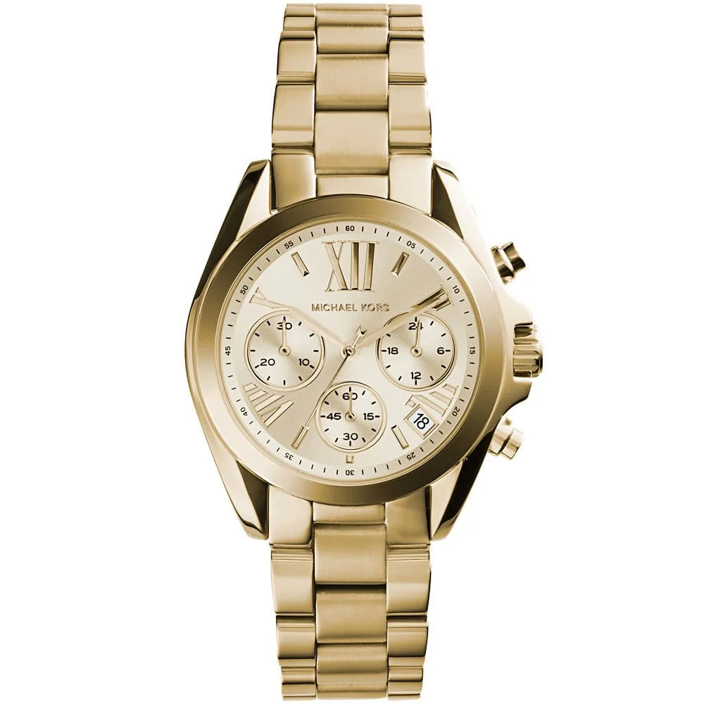 Φωτογραφία προϊόντος: MICHAEL KORS Bradshaw Medium Chronograph Gold Stainlees Steel Bracelet MK5798