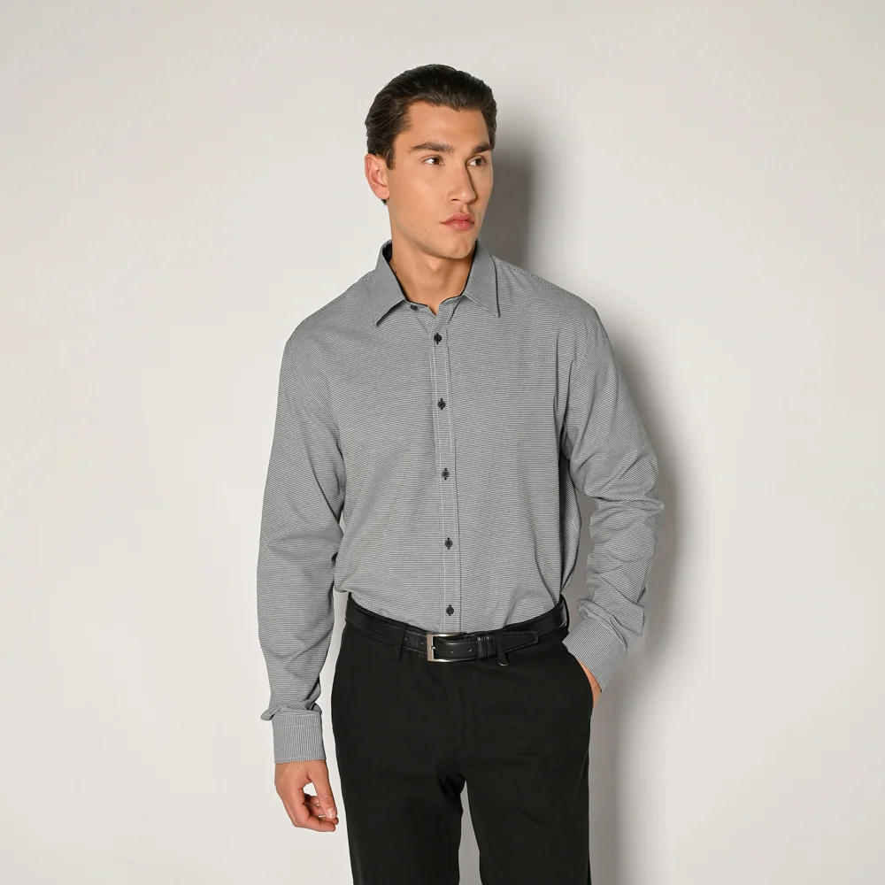 Φωτογραφία προϊόντος: Πουκάμισο Ανδρικό Black Regular Fit Sogo