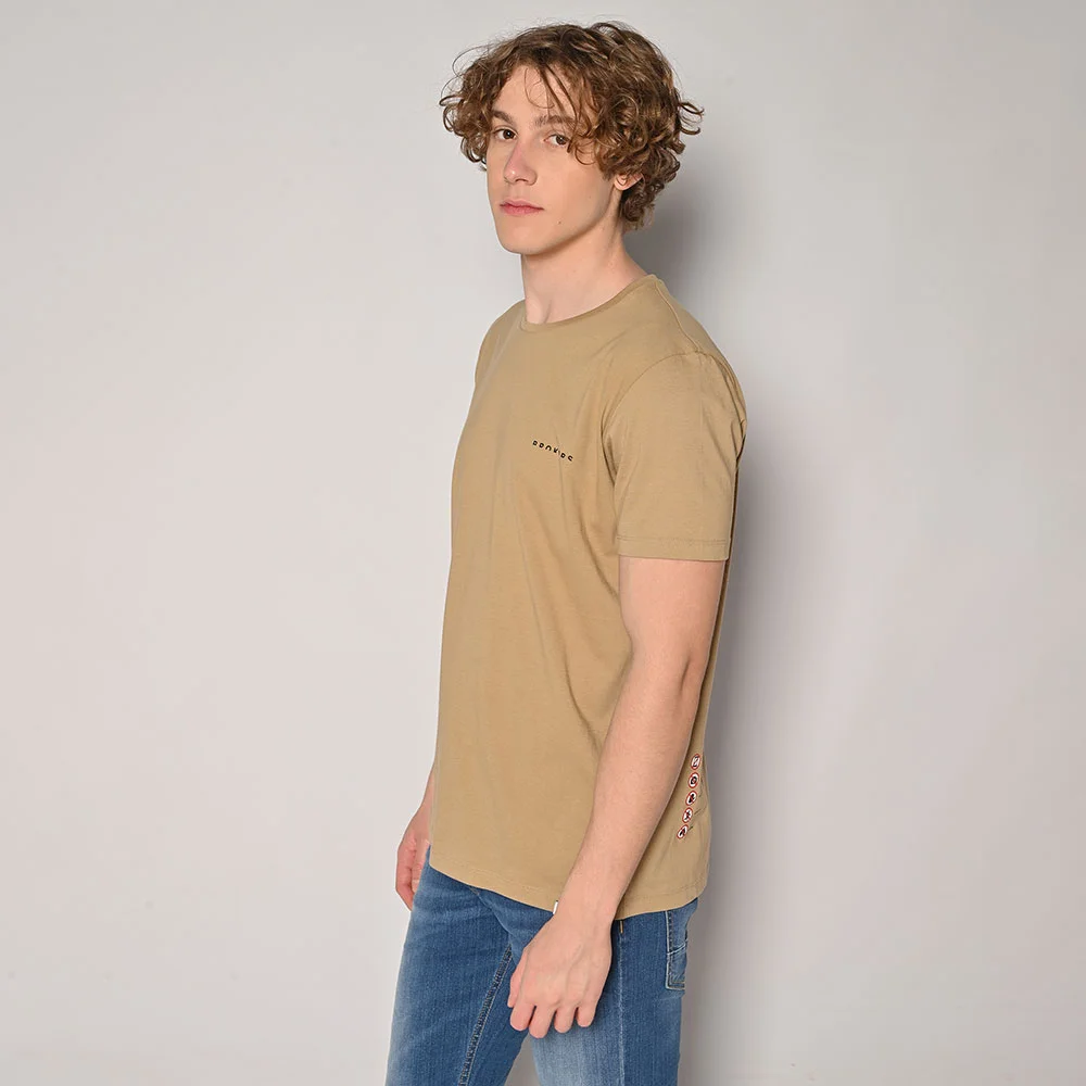 Φωτογραφία προϊόντος: Ανδρικό T-shirt Brokers Μπεζ Με Branded Τύπωμα