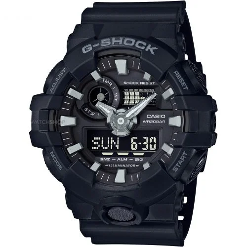 Φωτογραφία προϊόντος: CASIO G-Shock Black Rubber Strap GA-700-1BER