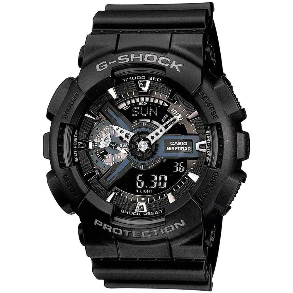 Φωτογραφία προϊόντος: CASIO G-SHOCK Anadigi Black Rubber Strap GA-110-1BER