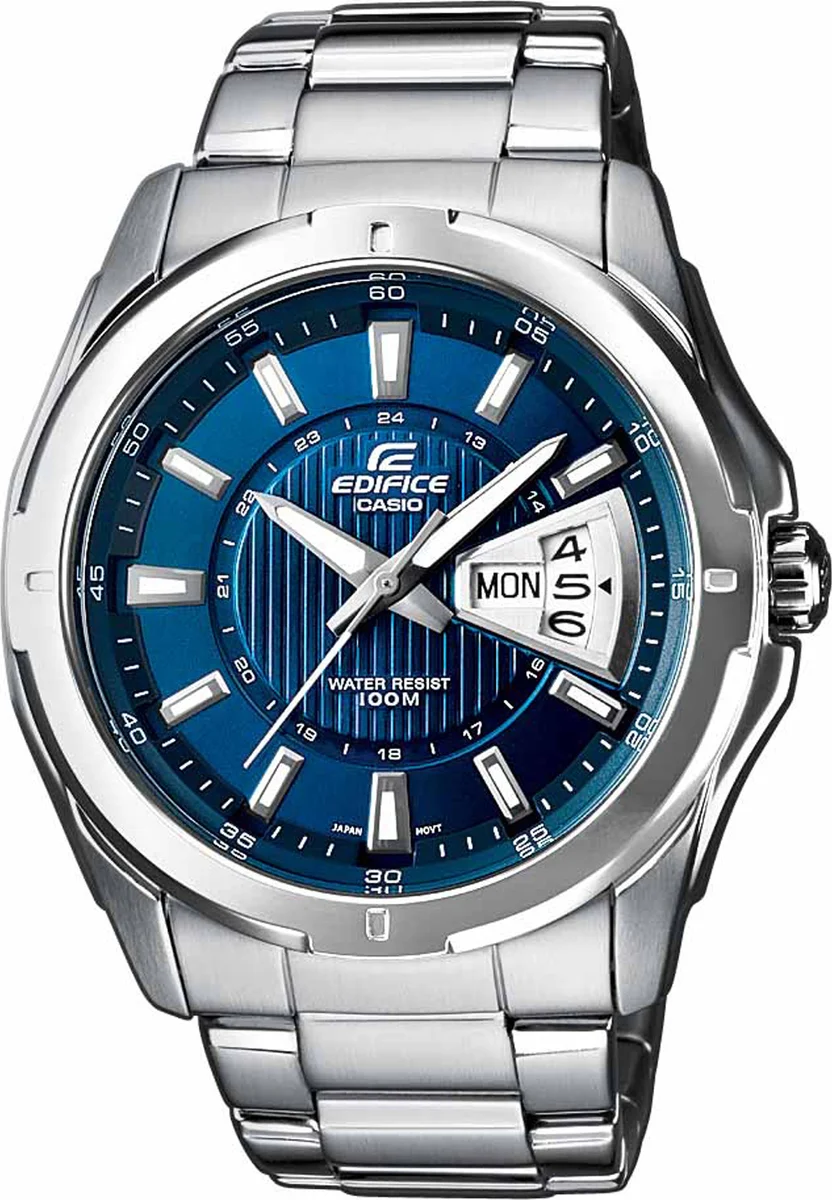 Φωτογραφία προϊόντος: CASIO Edifice Stainless Steel Bracelet Blue Dial EF-129D-2AVEF