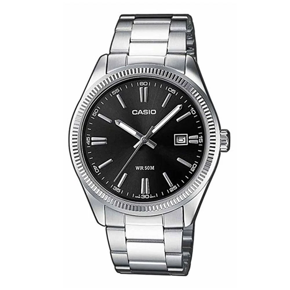 Φωτογραφία προϊόντος: CASIO Collection Stainless Steel Bracelet Black Dial MTP-1302PD-1A1VEF