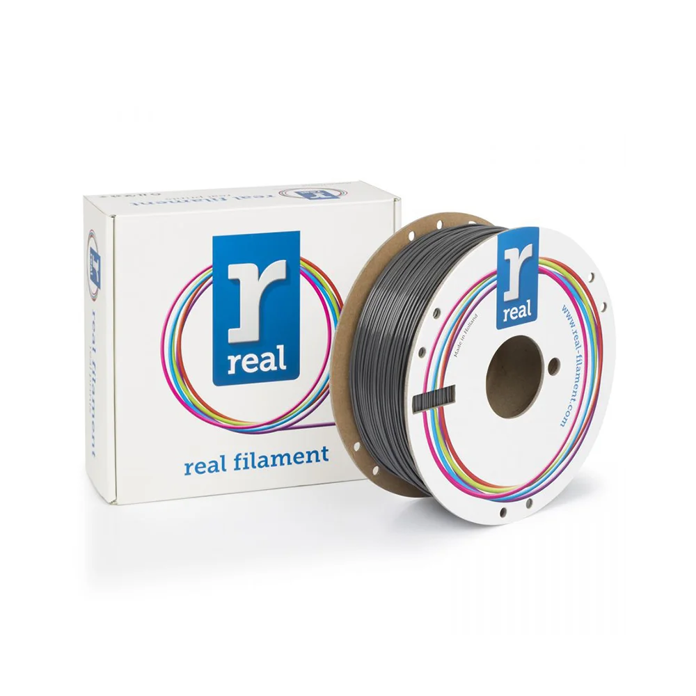 Φωτογραφία προϊόντος: REAL FILAMENTS REAL PETG 3D Printer Filament - Gray - spool of 1Kg - 2.85mm (REALPETGRGRAY1000MM175)