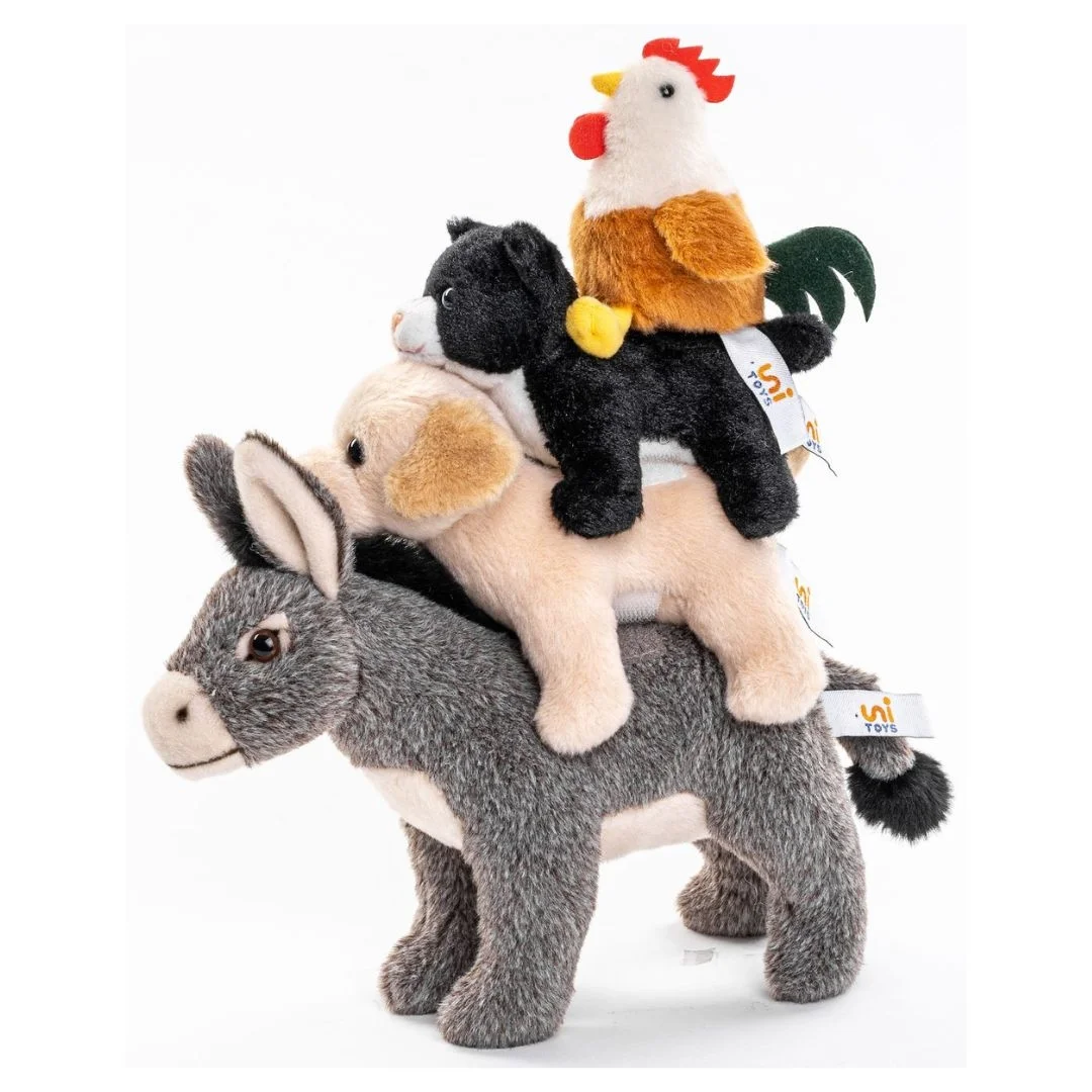 Φωτογραφία προϊόντος: N00164A Uni Toys Λούτρινα ζωάκια από τους μουσικούς της Βρέμης 32cm