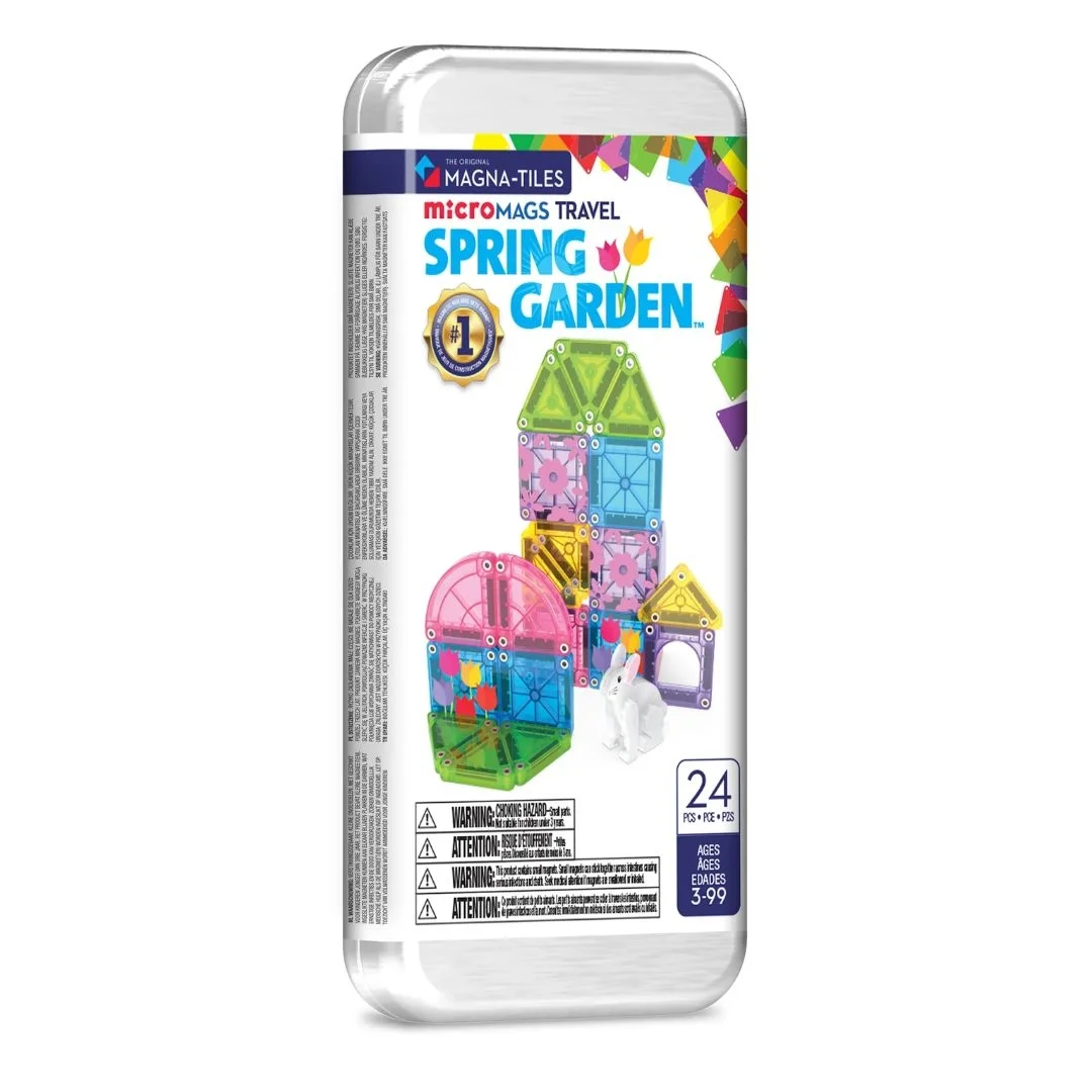 Φωτογραφία προϊόντος: 264024SG Magna-Tiles Μαγνητικό παιχνίδι κατασκευών Travel Set Spring Garden 24 Τεμάχια