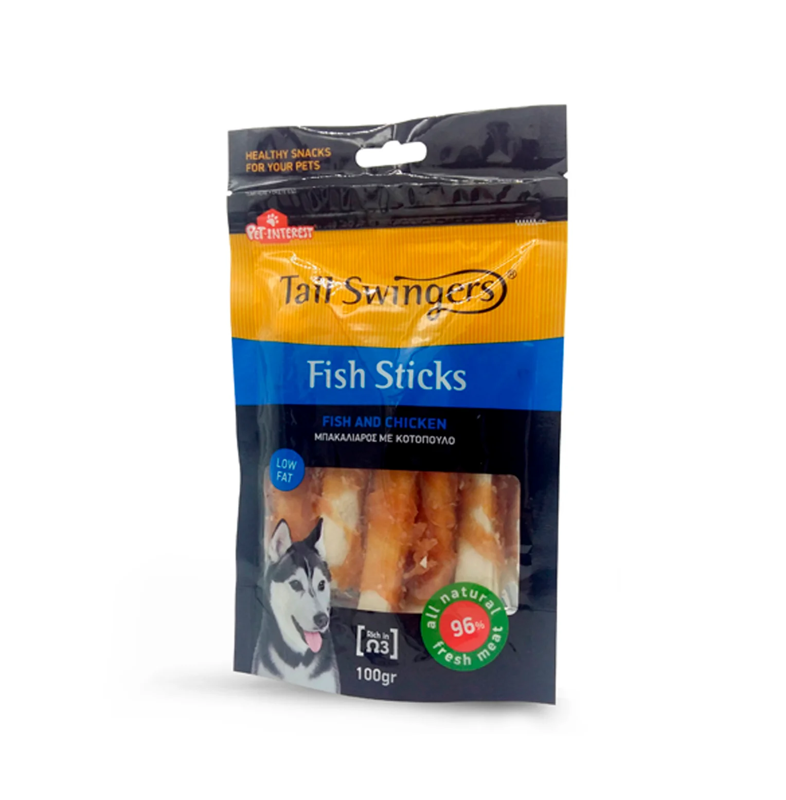 Φωτογραφία προϊόντος: Tailswingers FISH STICKS WITH CHICKEN 100gr