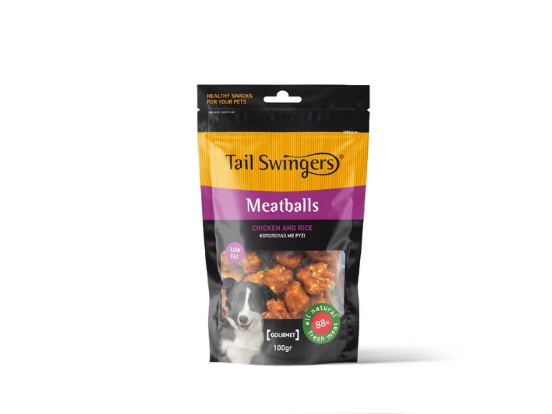Φωτογραφία προϊόντος: Tailswingers MEATBALLS CHICKEN + RICE 100 gr