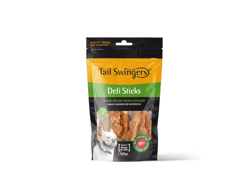 Φωτογραφία προϊόντος: Tailswingers DELI STICKS-CHEWSTICK WITH CHICKEN 100 gr