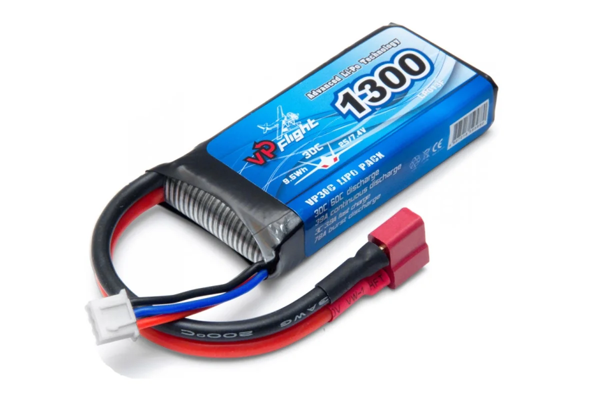 Φωτογραφία προϊόντος: VAPEX Li-Po Battery 2S 7.4V 1300mAh 30C T-Connector