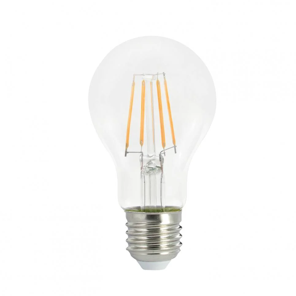 Φωτογραφία προϊόντος: ACALIGHT LED FILAMENT A60 8,5W 2700K 360° 198-250V AC 1055LM RA80 E27 2YEARS ΔΙΑΦΑΝΟ 108X60mm / ELIORK85WW