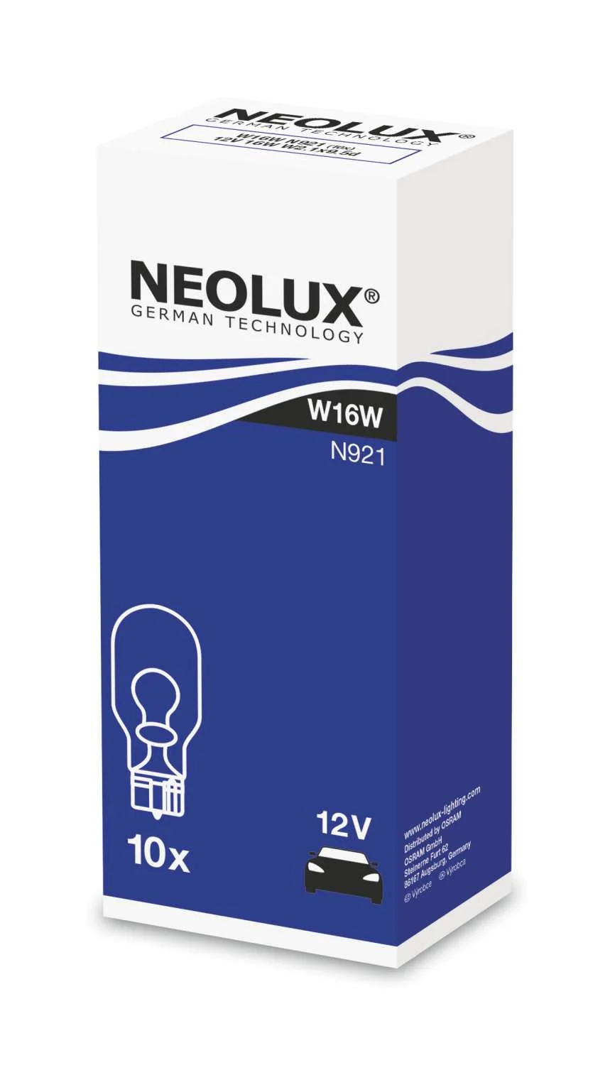 Φωτογραφία προϊόντος: NEOLUX W16W 12V 16W ​​​​W2,1x9,5d (N921) 1τμχ