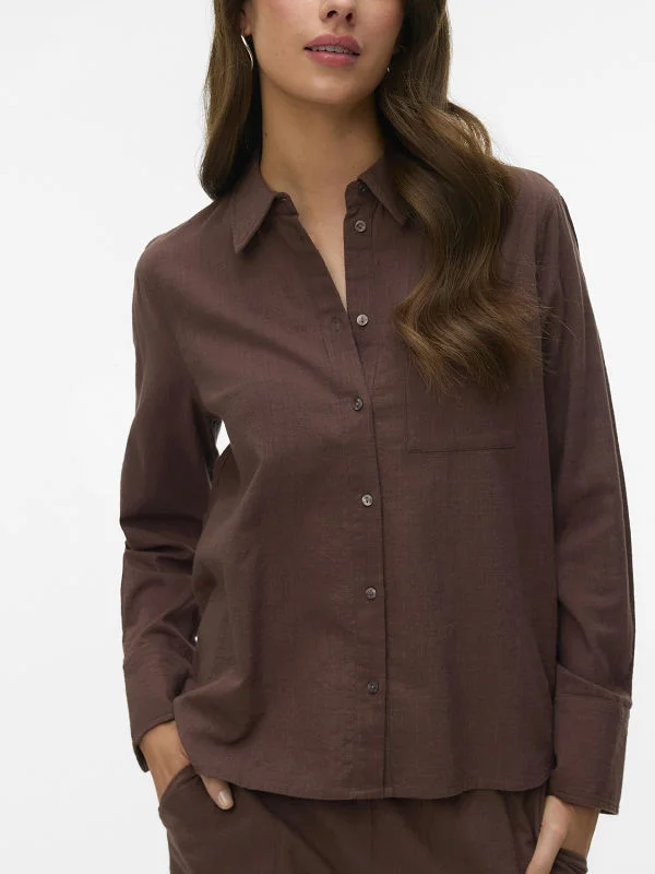 Φωτογραφία προϊόντος: VERO MODA VMCAIA LS SHIRT WVN NOOS - ΚΑΦΕ-10344941-132