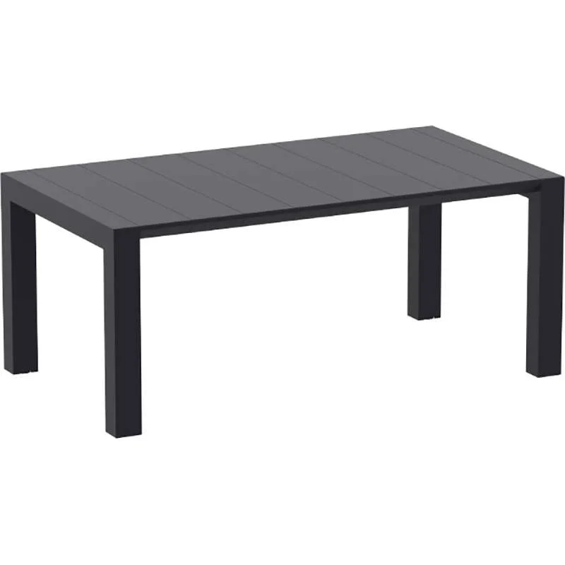 Φωτογραφία προϊόντος: VEGAS BLACK 100X180/220Χ75εκ. ΕΠΕΚΤ.ΤΡΑΠΕΖΙ ΠΟΛ/ΝΙΟΥ