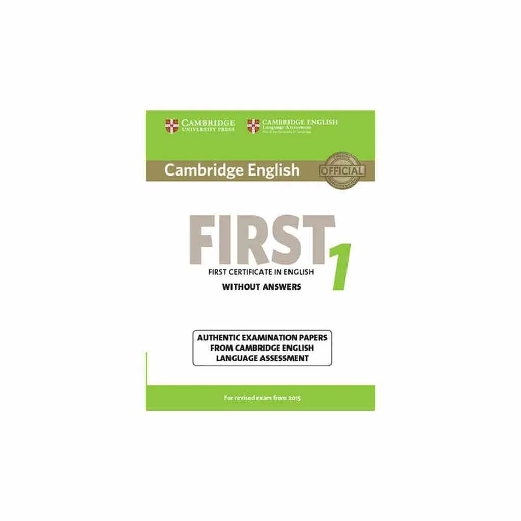 Φωτογραφία προϊόντος: CAMBRIDGE ENGLISH FIRST 1 SB WO/A (FOR REVISED EXAM FROM 2015)