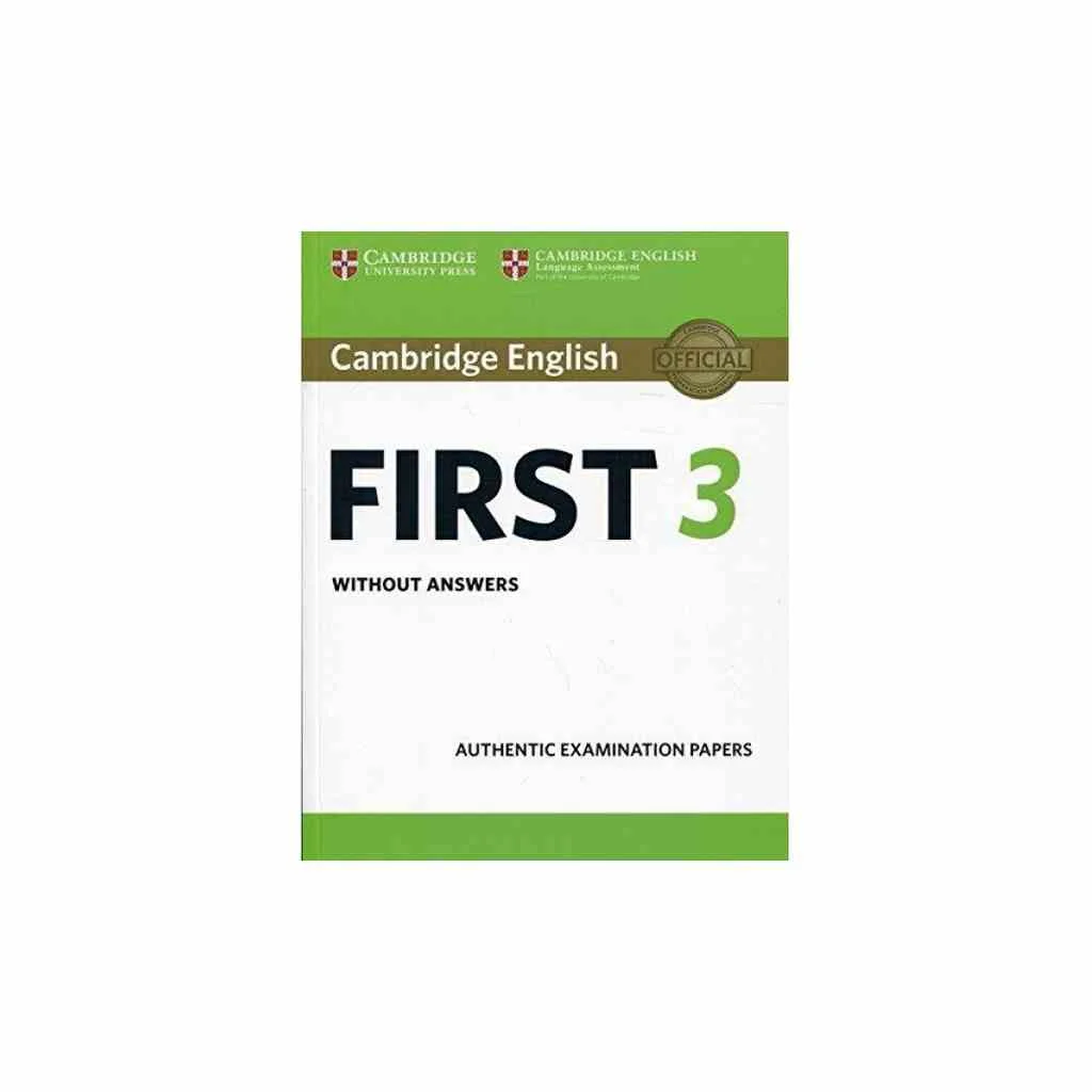 Φωτογραφία προϊόντος: CAMBRIDGE ENGLISH FIRST 3 SB WO/A