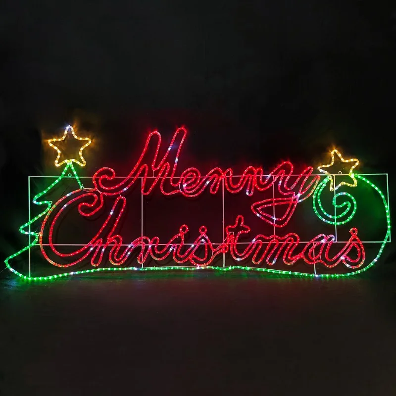 Φωτογραφία προϊόντος: ACALIGHT MERRY CHRISTMAS ΜΕ ΔΕΝΤΡΟ ΜΟΝΟΚΑΝΑΛΟΣ ΦΩΤΟΣΩΛΗΝΑΣ 576 LED 24m ΠΡΑΣΙΝΟ & ΚΟΚΚΙΝΟ FLASH IP65 2005x810mm με καλώδιο 1.5m / X085763222