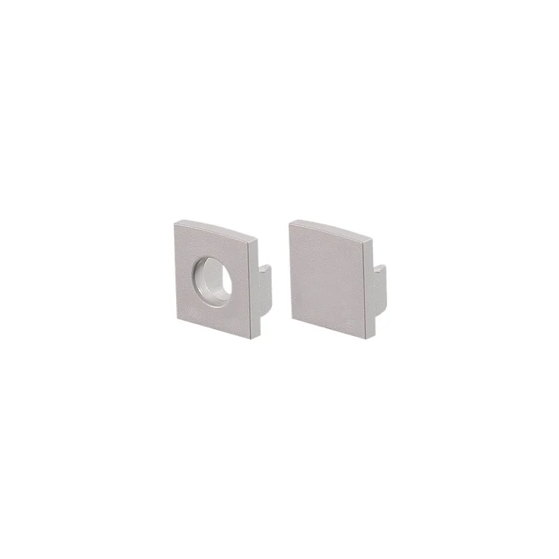 Φωτογραφία προϊόντος: ACALIGHT EP123 SET GREY πλαστικά end caps για P121, P122, P123 (1 τεμ. με οπή & 1 τεμ. χωρίς οπή)