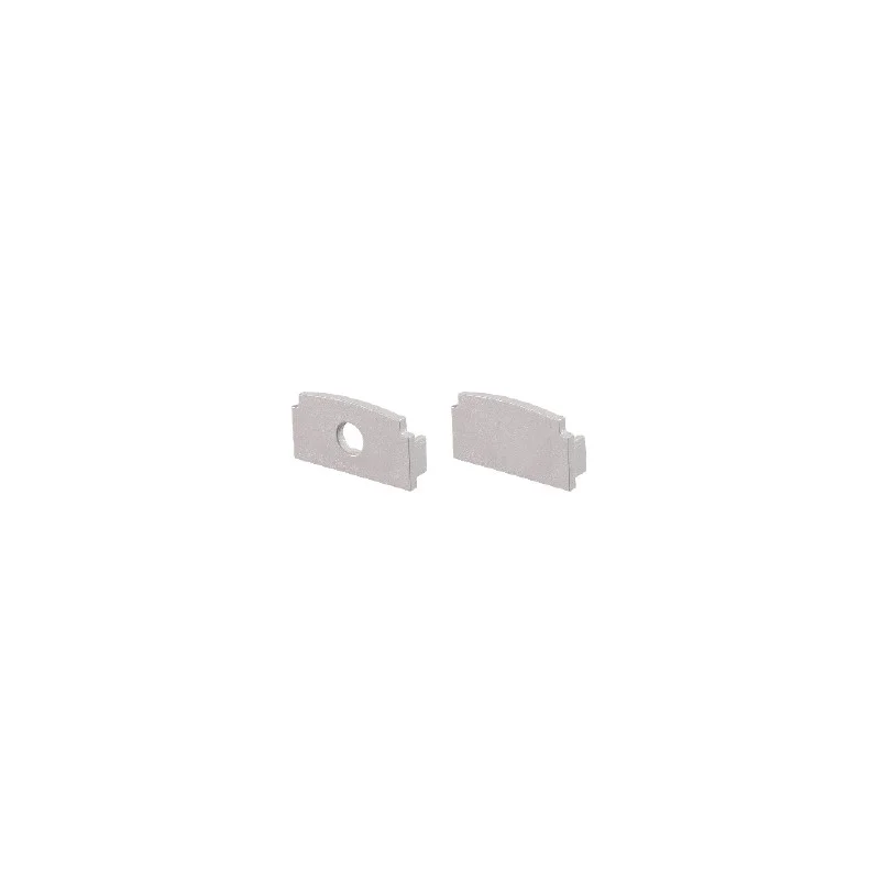 Φωτογραφία προϊόντος: SET GREY ΠΛΑΣΤΙΚΑ END CAPS ΓΙΑ P125 – 1 τεμ. με οπή & 1 τεμ. χωρίς οπή / EP125