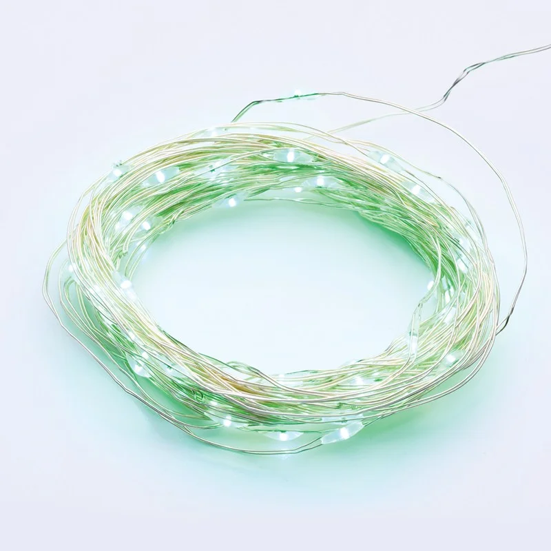 Φωτογραφία προϊόντος: ΛΑΜΠΑΚΙΑ 100 LED 1.8W Θερμό Λευκό, IP44, με 8 Προγράμματα, 3VDC (3m) – ACALIGHT X01100512