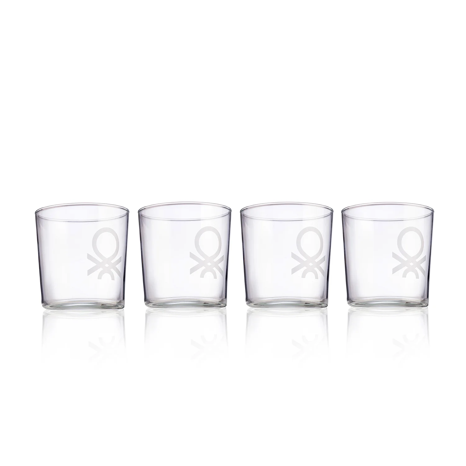 Φωτογραφία προϊόντος: Benetton Black + White Σετ 4 Ποτήρια Νερού 350ml