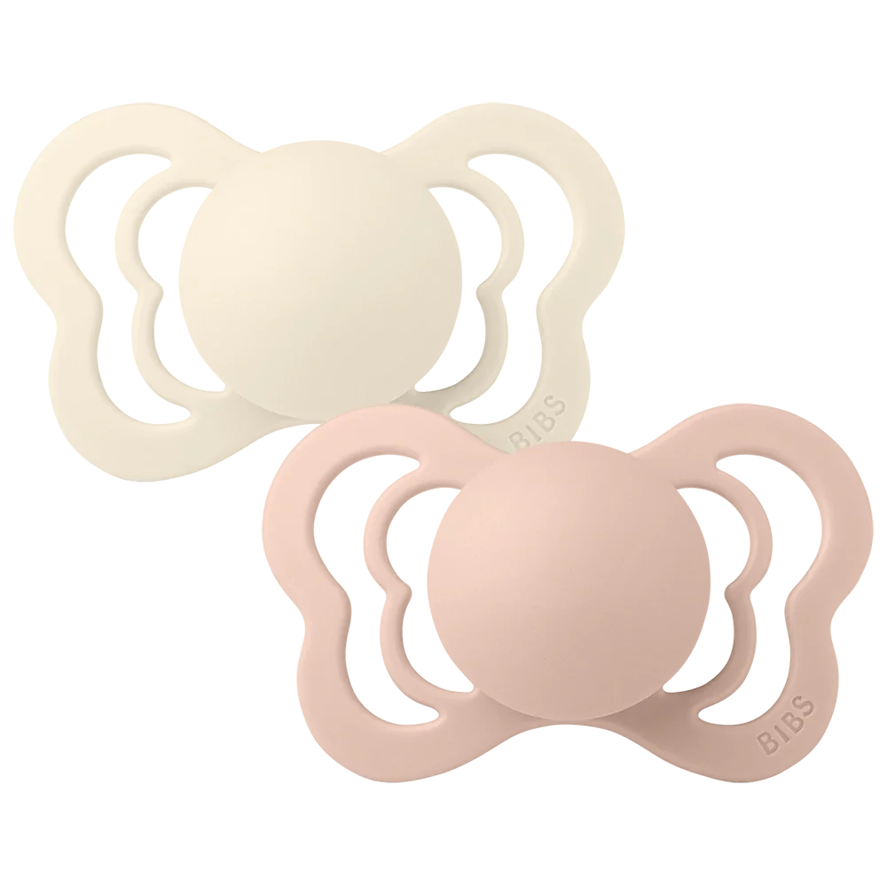 Φωτογραφία προϊόντος: Πιπίλα Bibs Couture Σιλικόνης 2 Pack Ivory/Blush 0-6 μηνών