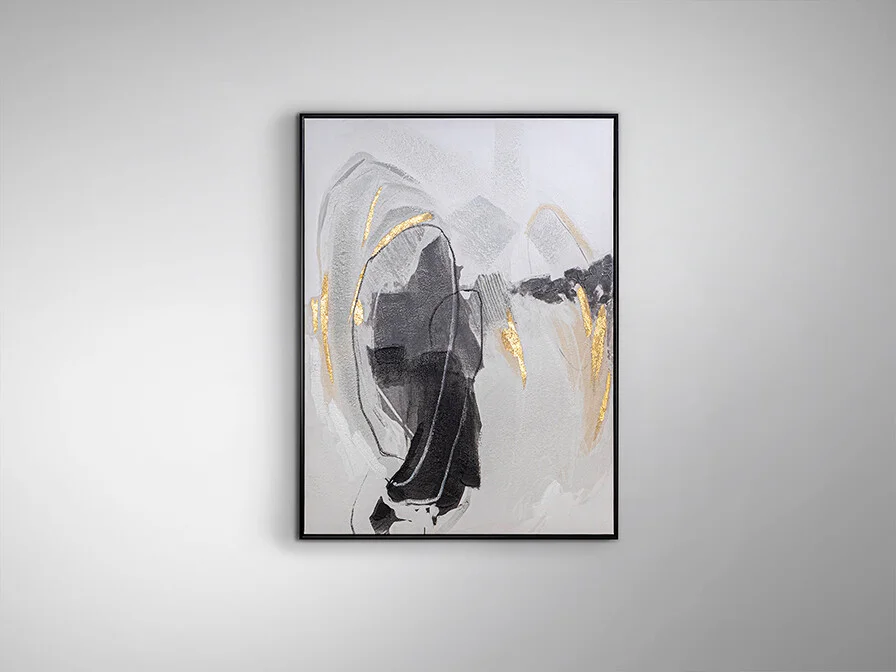 Φωτογραφία προϊόντος: Schuller Πίνακας acrylic 75x100 RASGOS I Άσπρο Γκρί Εκρού Μαύρο Μπεζ Χρυσό