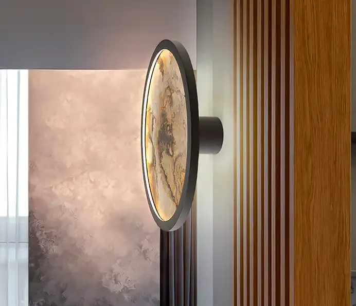 Φωτογραφία προϊόντος: Schuller Φωτιστικό τοίχου Stone black LED CCT με slate όψη Γκρί Μαύρο Σκούρο Γκρί