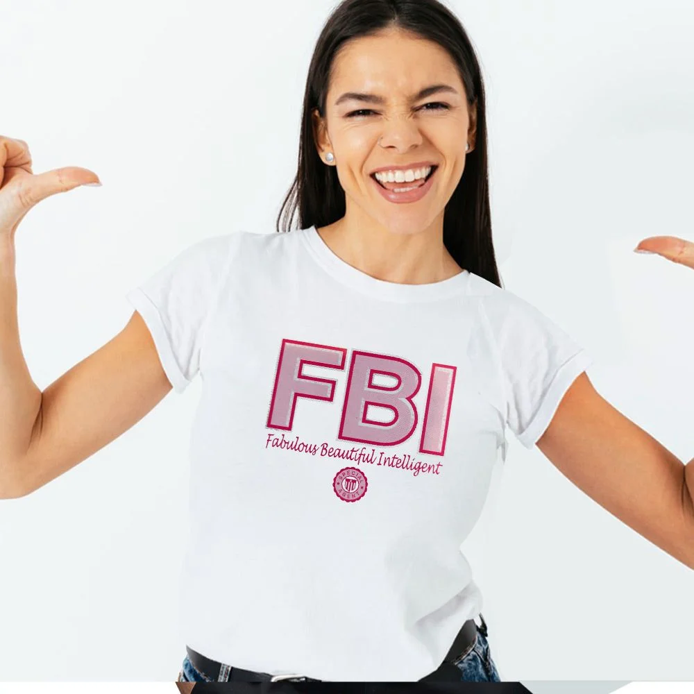 Φωτογραφία προϊόντος: Prime T-Shirt με σχέδιο Woman FBI 6829